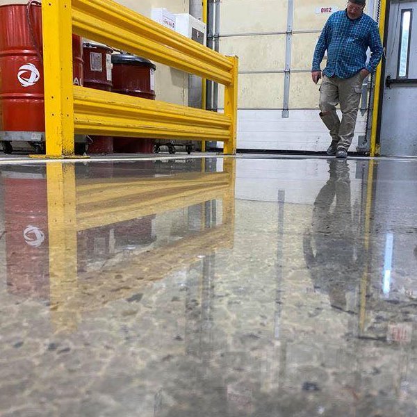 Metallic Epoxy Showroom Floor